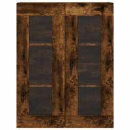 Berkfield Elegant Highboard Smoked Oak 69.5X34X180 Cm Engineered Wood - thumbnail 6