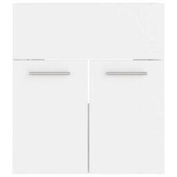 Berkfield Bathroom Furniture Set White Engineered Wood - thumbnail 5