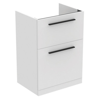 Ideal Standard I.life A Standard Matt White Freestanding Bathroom Vanity Unit (H) 853mm (W) 600mm - image 1