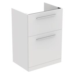 Ideal Standard I.life A Standard Matt White Freestanding Bathroom Vanity Unit (H) 853mm (W) 600mm - thumbnail 2
