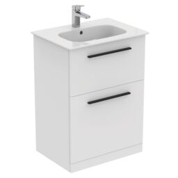 Ideal Standard I.life A Standard Matt White Freestanding Bathroom Vanity Unit (H) 853mm (W) 600mm - thumbnail 3