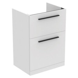 Ideal Standard I.life A Standard Matt White Freestanding Bathroom Vanity Unit (H) 853mm (W) 600mm - thumbnail 1