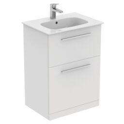 Ideal Standard I.life A Standard Matt White Freestanding Bathroom Vanity Unit (H) 853mm (W) 600mm - thumbnail 5