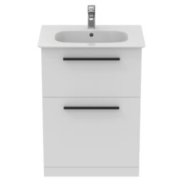 Ideal Standard I.life A Standard Matt White Freestanding Bathroom Vanity Unit (H) 853mm (W) 600mm - thumbnail 4