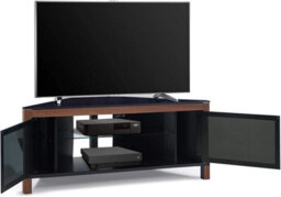 "Mda Designs Volans Tru-Corner Remote Friendly Doors Walnut/black Reversible Panel Lcd/plasma/led Tv Up To 42"" Corner Tv Cabinet" - thumbnail 7