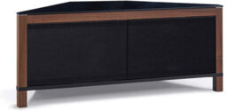 "Mda Designs Volans Tru-Corner Remote Friendly Doors Walnut/black Reversible Panel Lcd/plasma/led Tv Up To 42"" Corner Tv Cabinet" - thumbnail 5