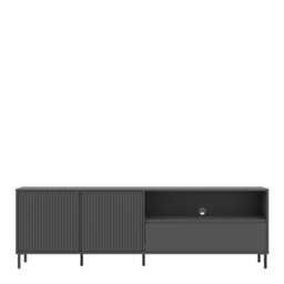 Furniture To Go Avenale Tv Cabinet 2 Door 1 Drawer In Anthracite - thumbnail 2