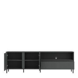 Furniture To Go Avenale Tv Cabinet 2 Door 1 Drawer In Anthracite - thumbnail 3