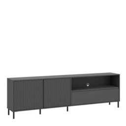 Furniture To Go Avenale Tv Cabinet 2 Door 1 Drawer In Anthracite - thumbnail 1