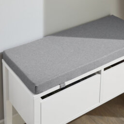 Sobuy Fsr88-W, Hallway Bedroom Bench Shoe Bench With Seat Cushion And 2 Drawers,white,w71.8Xd30Xh45 - thumbnail 5