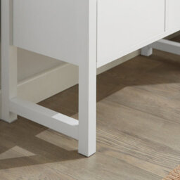 Sobuy Fsr88-W, Hallway Bedroom Bench Shoe Bench With Seat Cushion And 2 Drawers,white,w71.8Xd30Xh45 - thumbnail 4
