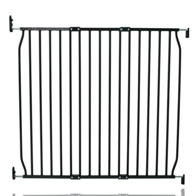 Safetots Eco Screw Fit Baby Gate, Black, 100Cm - 110Cm, Stair Gate For Toddler And Baby, Screw Fit Safety Barrier - image 1