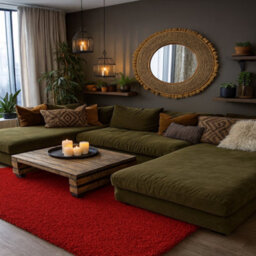 Uetian Luxurious Shaggy Rug Soft Extra Thick Area Rug For Living Room Bedroom Hallway 120X170 Cm - thumbnail 5