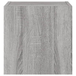 Walplus Tv Wall Cabinet With Led Lights Grey Sonoma 30.5X35X30 Cm - thumbnail 9