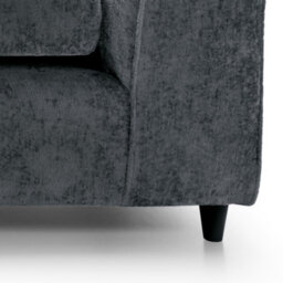 Abakus Direct Harriet Crushed Chenille 4 Seater Sofa In Dark Grey - thumbnail 4