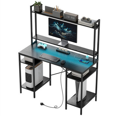 Computer Desk Home Office Desk With Monitor Stand - image 1