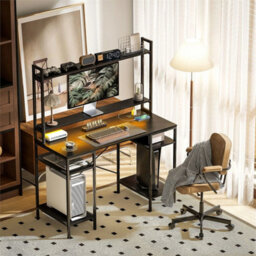 Computer Desk Home Office Desk With Monitor Stand - thumbnail 5