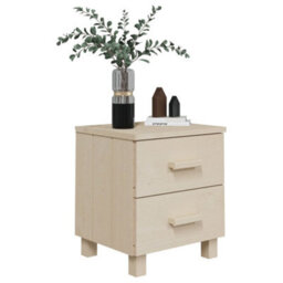 Berkfield Bedside Cabinets 2 Pcs Honey Brown 40X35X44.5 Cm Solid Pinewood - thumbnail 7