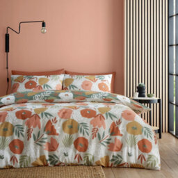 Fusion Yasmin Abstract Floral Green Easycare Duvet Cover Set - thumbnail 3