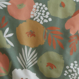 Fusion Yasmin Abstract Floral Green Easycare Duvet Cover Set - thumbnail 4