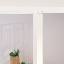 Berkfield Interior Door White 102X201.5 Cm Tempered Glass&aluminium Slim - thumbnail 5