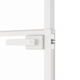 Berkfield Interior Door White 102X201.5 Cm Tempered Glass&aluminium Slim - thumbnail 7