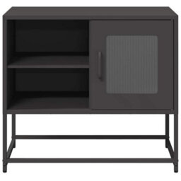Berkfield Tv Cabinet Black 68X39X60.5 Cm Steel - thumbnail 5