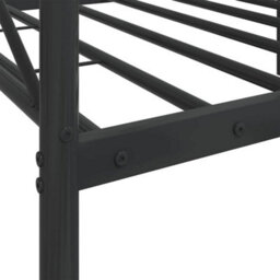 Walplus Day Bed Without Mattress Black 90X200 Cm Steel - thumbnail 9