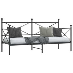 Walplus Day Bed Without Mattress Black 90X200 Cm Steel - thumbnail 4