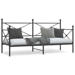 Walplus Day Bed Without Mattress Black 90X200 Cm Steel