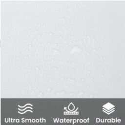 Ivory Plain Shower Curtain (W)180 - thumbnail 3