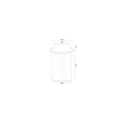 Luminosa Lighting Luminosa Norfolk Outdoor Surface Mounted Downlight Black, Clear Glass Shade E27, Ip44 - thumbnail 6