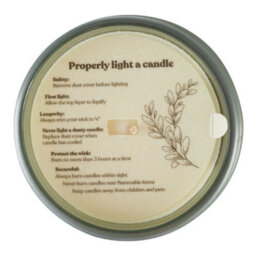 Living And Home Lime Basil And Citrus Scented  Soy Wax Candle With Glass Dome For Relaxation And Self-Care - thumbnail 7
