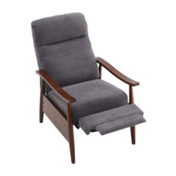 Living And Home Manual Fabric Recliner Chair Armchair Sofa Chair With Foldable Footrest - thumbnail 2