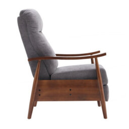 Living And Home Manual Fabric Recliner Chair Armchair Sofa Chair With Foldable Footrest - thumbnail 4