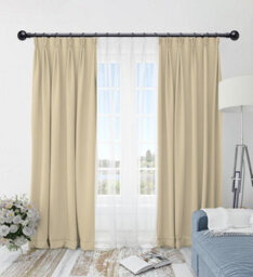 Lister Cartwright 19 mm Extendable Metal Curtain Poles  - Gun Metal (Ball Finials, 120 - 210 Cm) - thumbnail 3