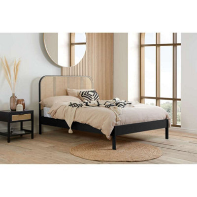 Birlea Margot King Rattan Bed Black - image 1