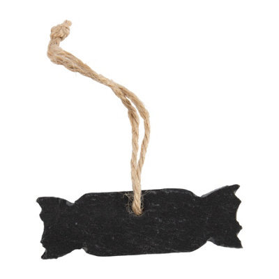Nicola Spring Slate Christmas Tree Decoration - 7.5 X 2.5Cm - Cracker - image 1