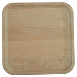 Woodeedoo Square Wooden Tray Untreated Catchall Organiser For Keys Coins Wallet Watches Desk Entryway Nightstand 19 X 19 X Cm - thumbnail 7