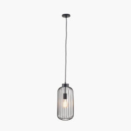 Pacific Lifestyle Dania Matt Black Metal Wire Tall Pendant - thumbnail 5