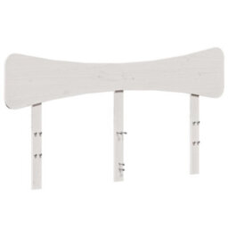 Berkfield Headboard White 150 Cm Solid Wood Pine - thumbnail 2