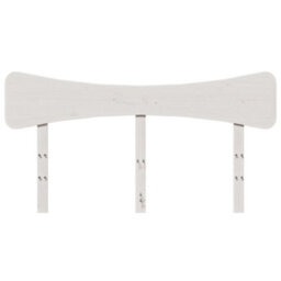 Berkfield Headboard White 150 Cm Solid Wood Pine - thumbnail 4