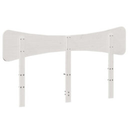 Berkfield Headboard White 150 Cm Solid Wood Pine - thumbnail 6
