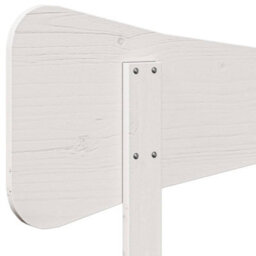 Berkfield Headboard White 150 Cm Solid Wood Pine - thumbnail 7