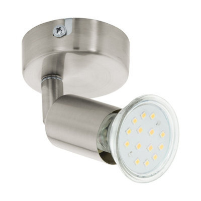 Satin Nickel Wall Spot Light With Gu10 Bulb - Modern Adjustable Design - image 1