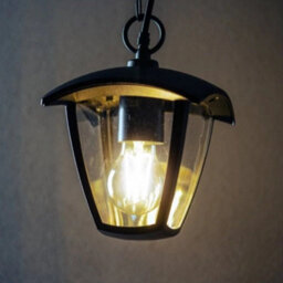 CGC Lighting Cgc Black Outdoor Chain Outdoor Hanging Lantern Light - thumbnail 9