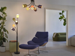 Osram Decor Felt Weaving Cans Ceiling Light 5Xe14 Multicolour 5X10W Led Modern - thumbnail 4