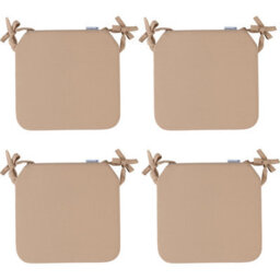 ProHeeder Outdoor Indoor Seat Cushion Pads Water Resistant - 40X40X5Cm - Beige 4 Pack - thumbnail 1