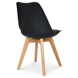 Bravich Rocco Tulip Dining Chair - Black - Set Of 4 - thumbnail 6