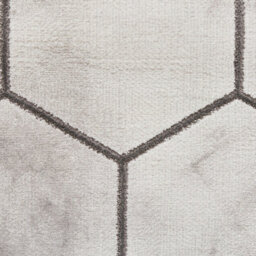 Grey Silver Geometric,modern Easy To Clean Rug For Bedroom & Living Room-160Cm X 220Cm - thumbnail 2
